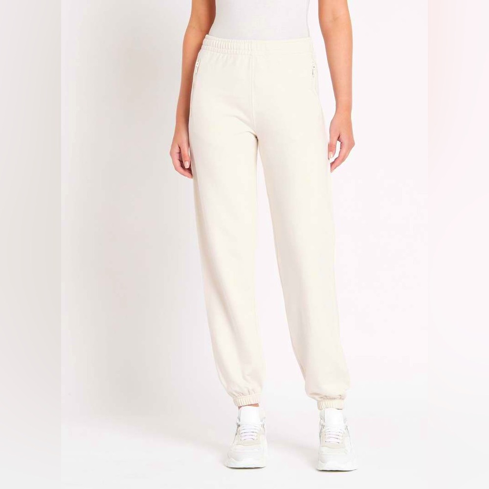 LES BOYS LES GIRLS Loopback Loose Fit Jogger Track Pants Beige M